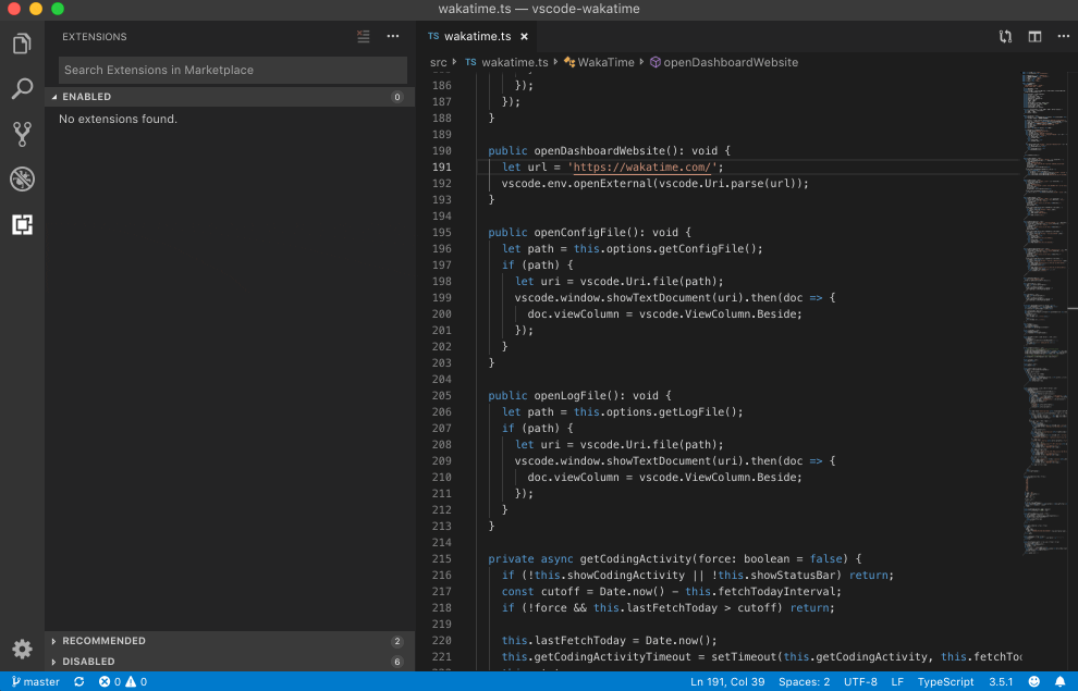 How to install the WakaTime plugin for VS Code